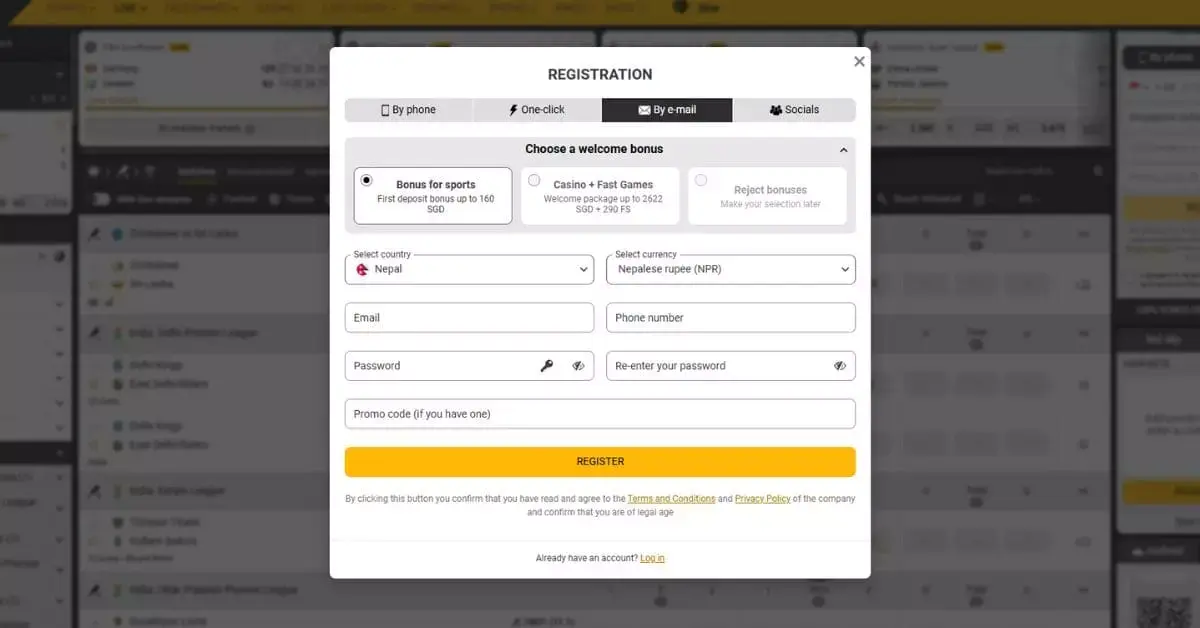 MelBet Login